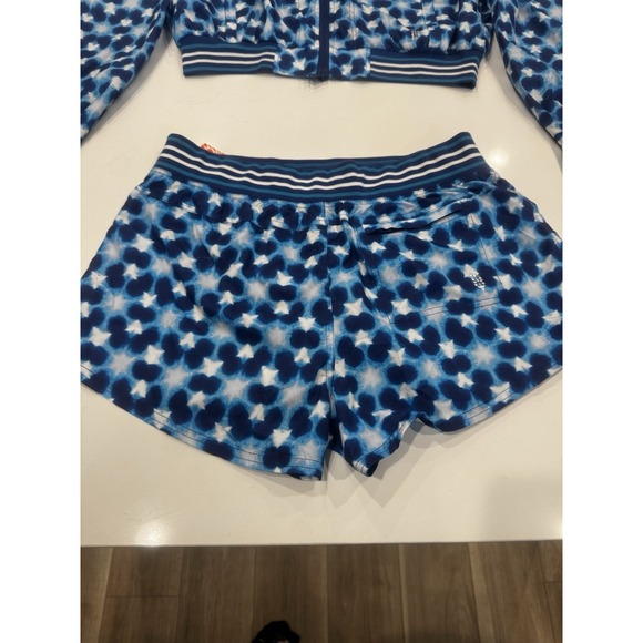 Free People Movement Size M Top Seed Printed Lined Shorts & Jacket Activewear‎ - Picture 5 of 12